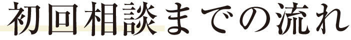 初回相談までの流れ